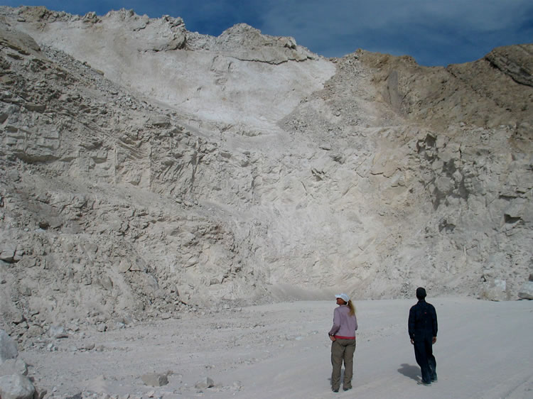 From a distance the quarry doesn't look all that large.  However, when you see it up close it's huge!