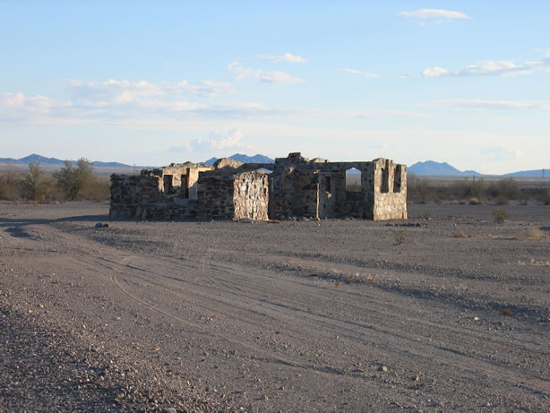 We encountered a stone cabin on our way to our campsite.