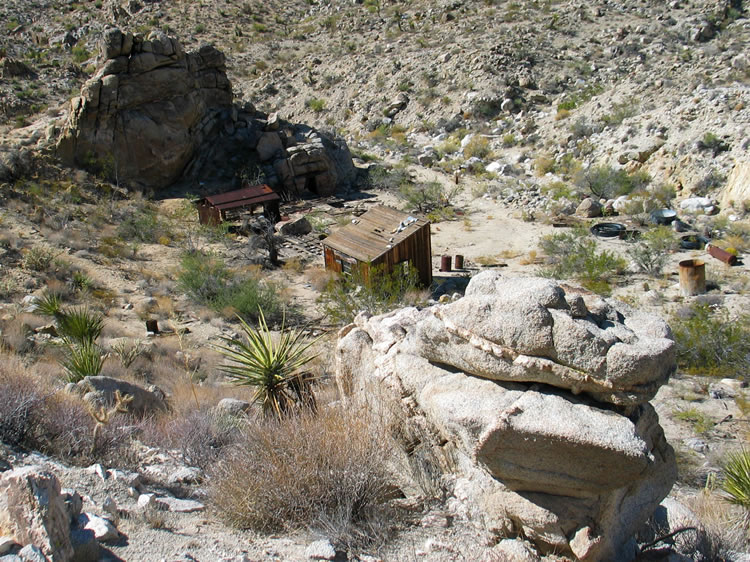 A look back over our shoulder at the lower camp.