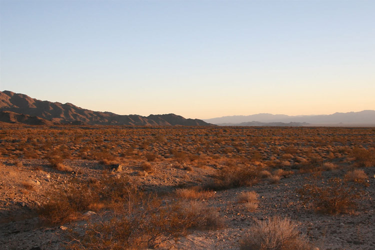 A view to the south from our campsite.