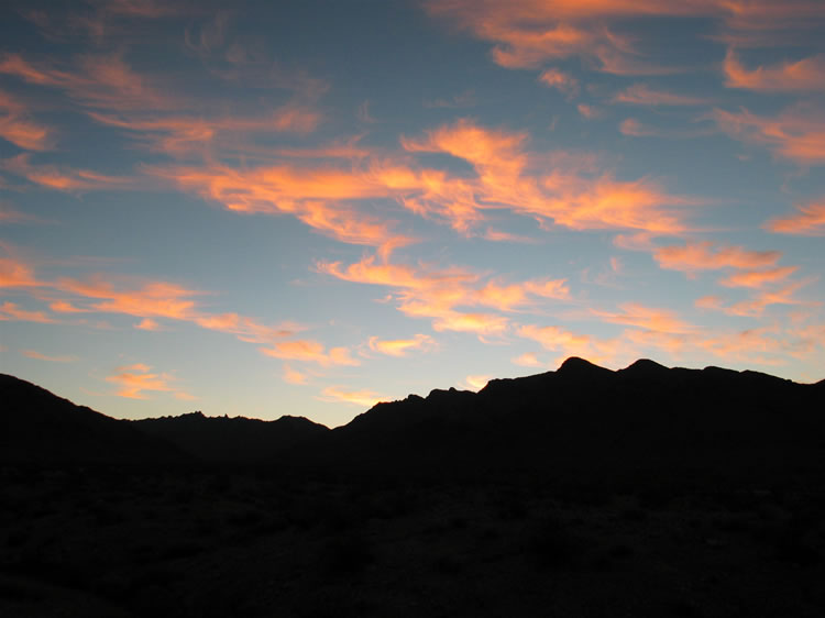 It's always fun to watch the various stages of a desert sunrise!