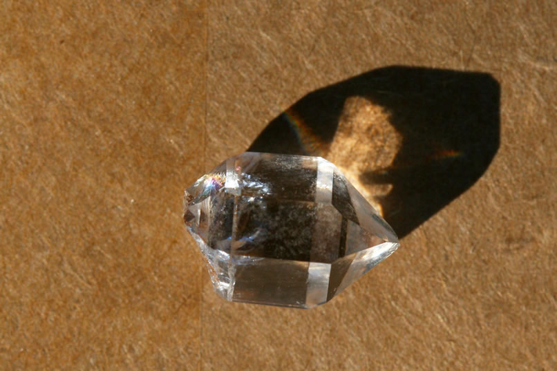 This smaller crystal is stunning in its clarity and takes our breath away.