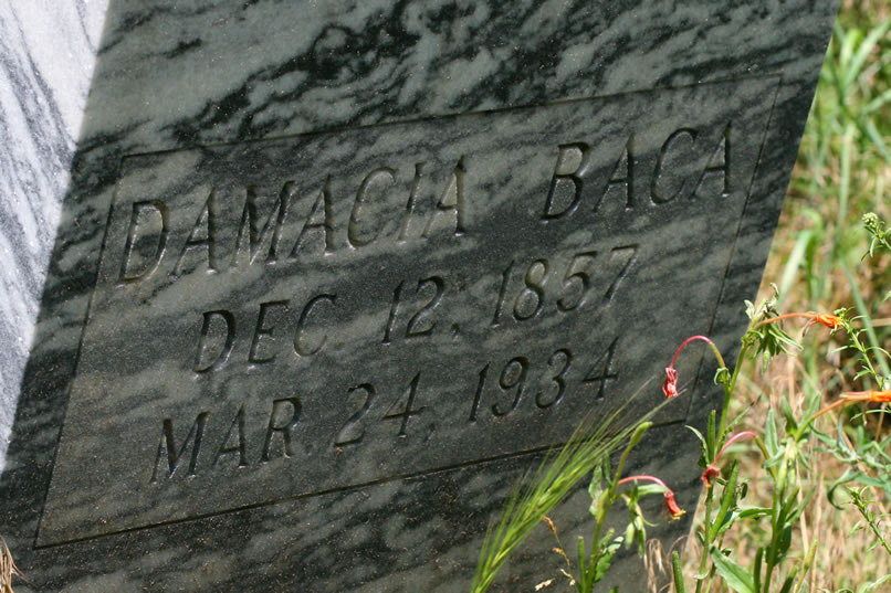 Damacia Baca - Dec. 12, 1857 to Mar. 24, 1934
