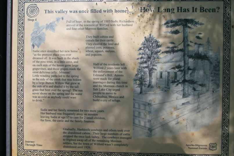 Nearby is an interpretive panel which presents the interesting history of Wilford.