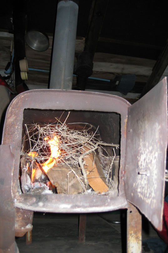 While looking at the logbook, we neglect to feed the stove and it almost goes out.  We relight it and throw in our last bits of wood.  It's time for bed.  Down the hill, though, we see the distant flash of headlights and it appears that Dezdan will join us after all.  Dan's arrival and our trip tomorrow to the Ulida Mine will all be covered in the Ulida Mine trip which is coming soon!  Thanks for exploring with us today!  That was a magical and seldom visited location.  We hope you enjoyed as much as we did!