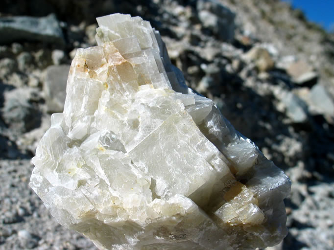 Calcite crystals.