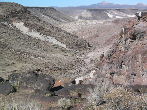 A view of the canyon bottom.