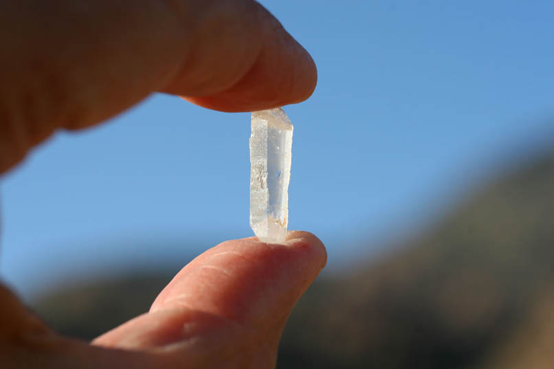 Crystals such as this have been linked to magico-religious beliefs such as weather control and also to providing good fortune in love, game play or hunting.