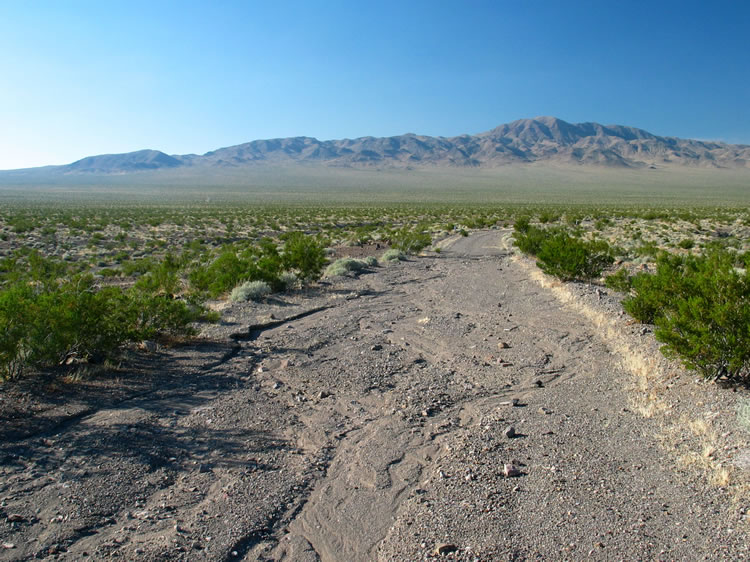 We'll be camping on the flats in the distance.