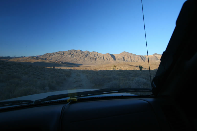 We get another view of our Panamint basin as we hustle toward our campsite.