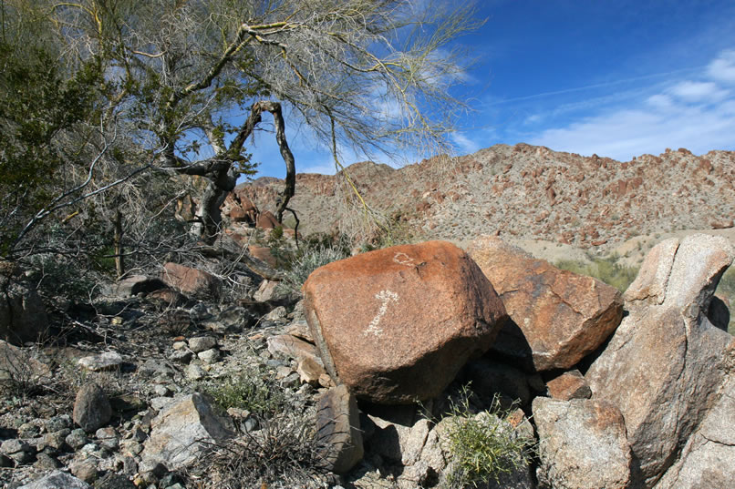 Two more petros are found on this rocky bench that juts out into the main wash.