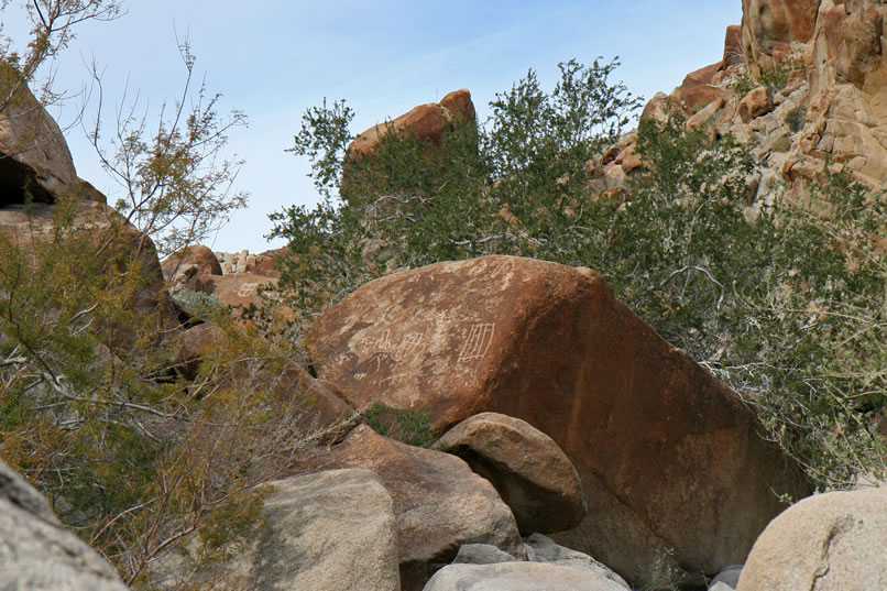 It seems that all around us, now, are panels tucked away among the boulders.