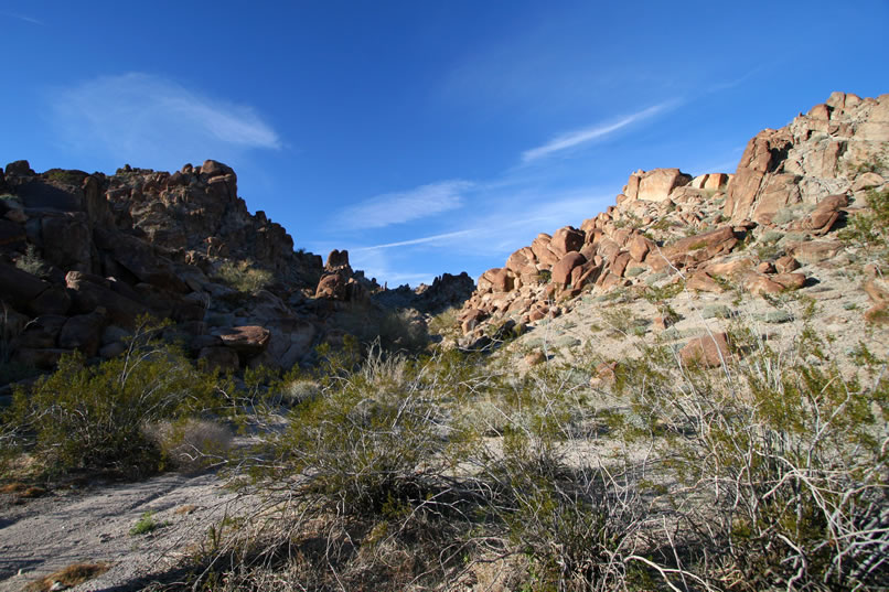 We're about halfway around the hill now and should be coming to the site of the old mine soon.