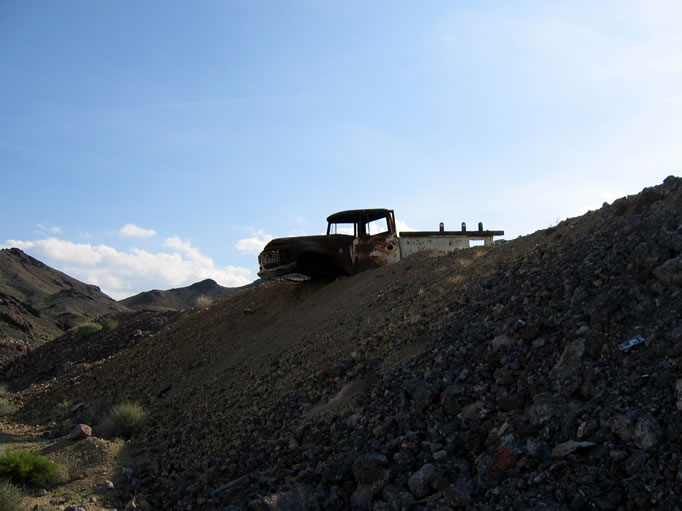 A requirement for an old mine is a couple of cars to serve as targets.