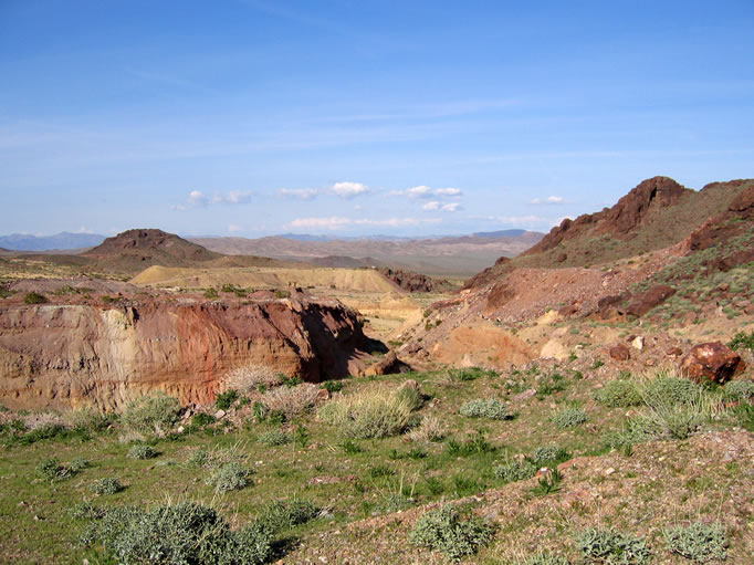 Looking toward the open pit operation.