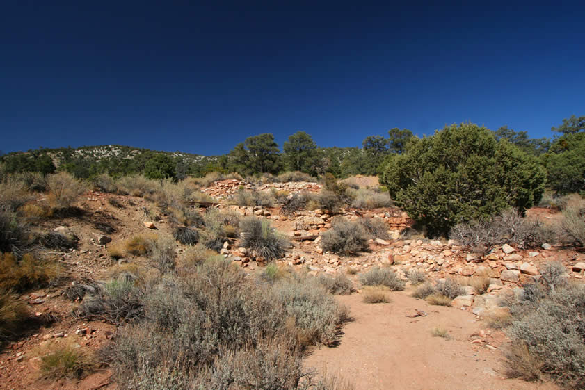 Our next stop is at the site of the historic Rose Mine.  This is a view of the original mill site.  The mill here operated from around 1880 until 1897 when the new 40 stamp mill was built a short distance away.