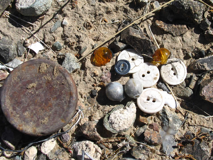 A button and bauble scatter.