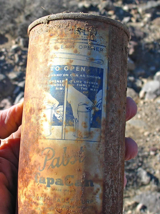 This is an interesting find.  It's an OI, or "opening instructional" beer can.  These are rather rare.  They were produced from around 1935 to 1941.  They had flat tops and came with a special opener to pierce the lid.  You have to realize that drinking out of a can back then was a rather novel idea so few people knew how to operate the can opener and instructions were therefore printed on the can!