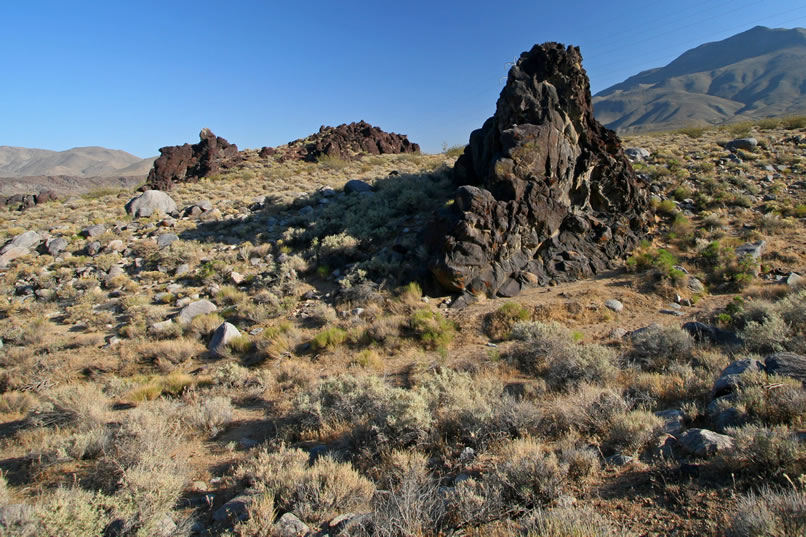 This is a view from the north of the outcrop containing the Stahl Site Cave.