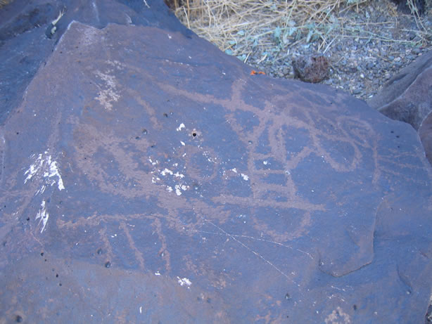 Some of the revarnished petroglyphs may be as old as 10,000 years.