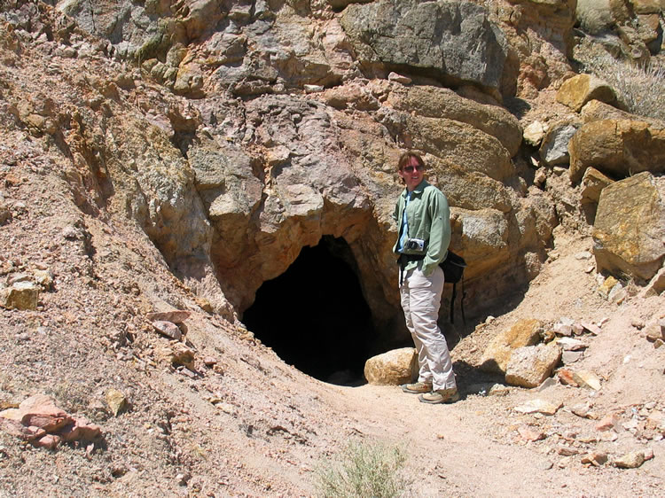Before we climb up to the structure itself, we check out one of the numerous tunnels in the area.