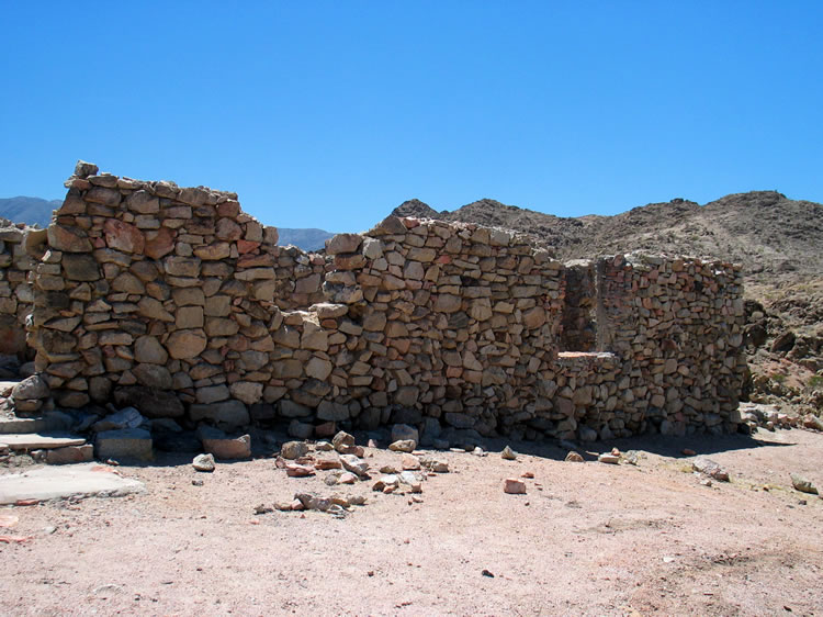 Considering that the building materials are nothing more than rocks and adobe earth, it's amazing that this structure has withstood such a harsh environment for almost one hundred and fifty years.