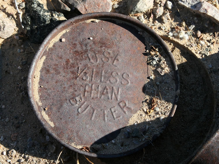 This is a nice find.  It's apparently the lid to a tin of Cottolene.  What's Cottolene, you ask?  Well, if you can wait until photo #43 we'll tell you!