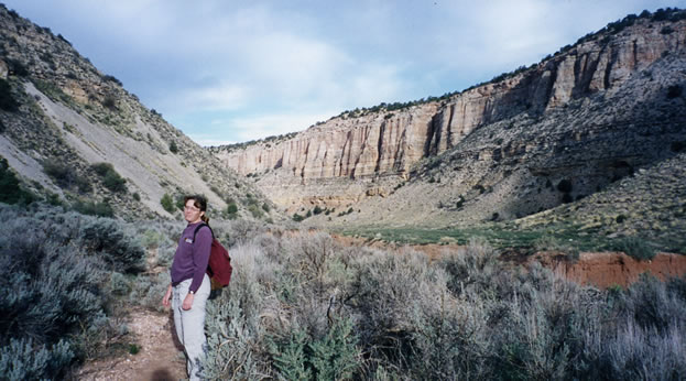 The canyon stretched out before us.  