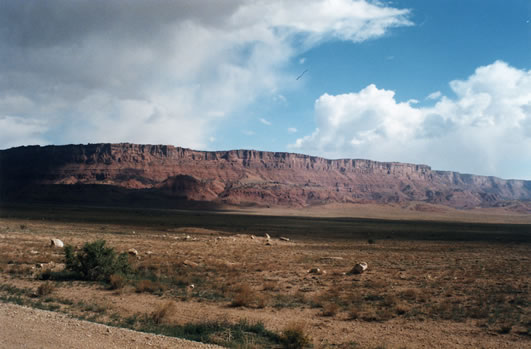 The Vermillion Cliffs on our way to West Bench Pueblo.