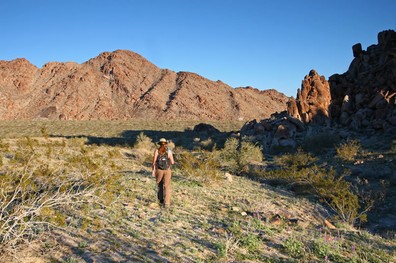 After having to hike back to the Jeep in the dark last time, we decide to call it a day and try to make it back while the sun's still up.