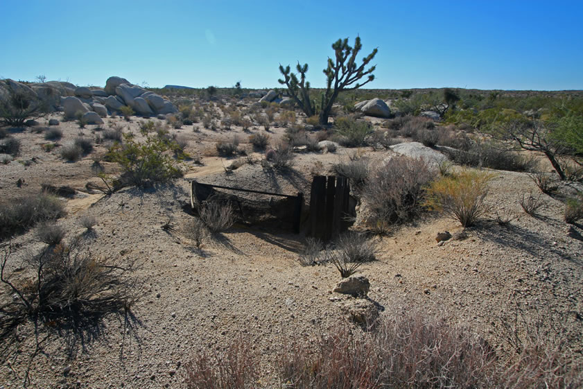 Another old shaft turns up as we prowl around the area.