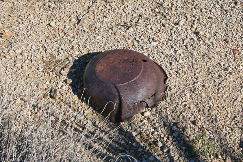 A metal bowl.