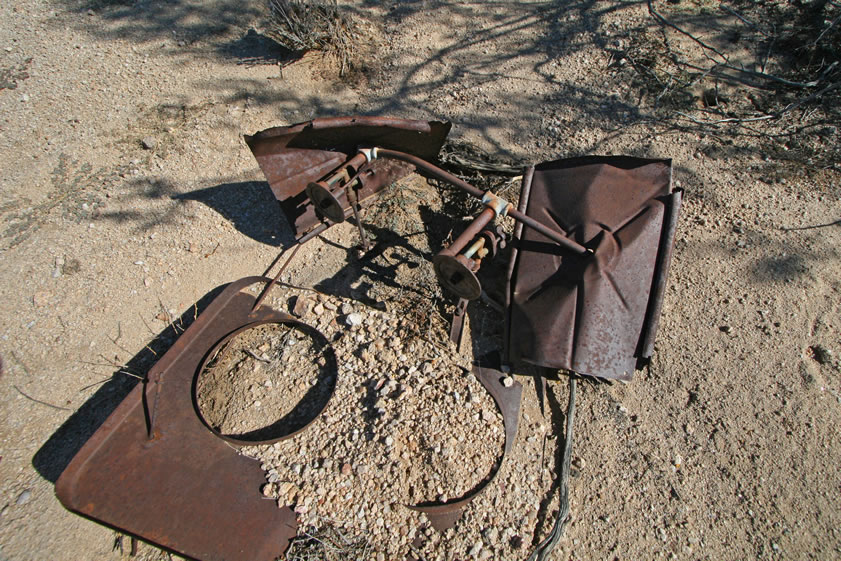 The remains of another gasoline stove.