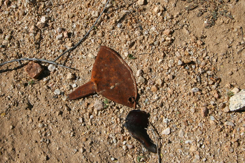 A flattened funnel.