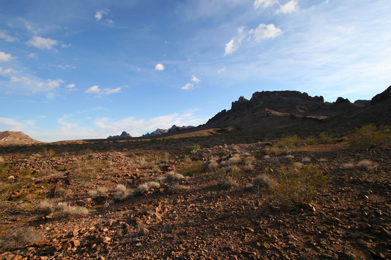 Here's a view along the line of hills from our camp on the flats below Mohawk Peak.