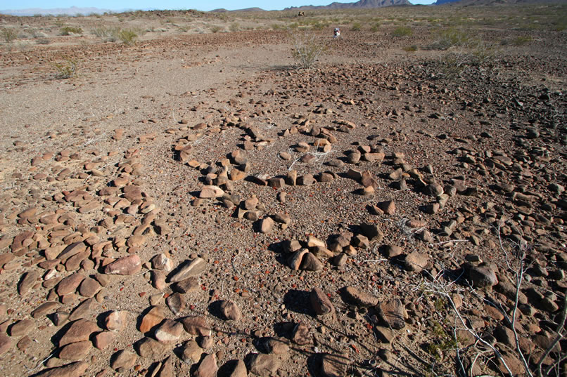 As we come upon a third one, we wonder about their origin.  Guesses run the gamut from prehistoric Indians (the Turtles have many documented archeological sites) to bored cross country hikers.