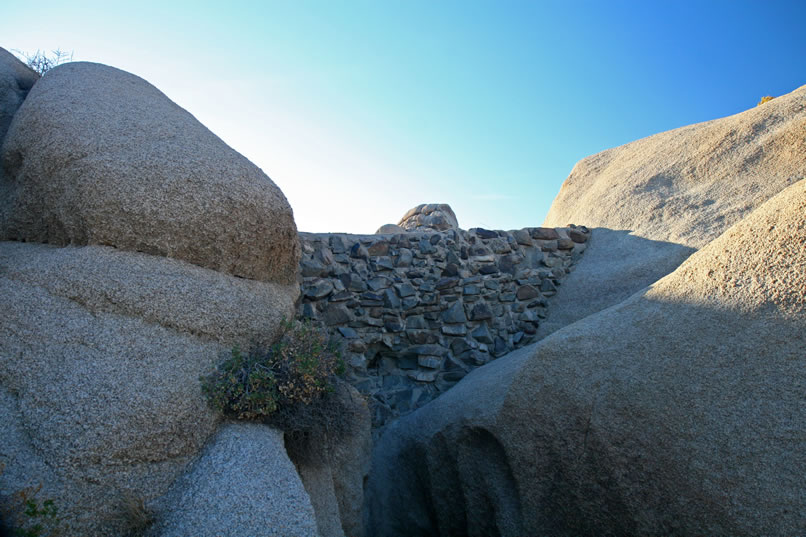 Here's a better look at the rock and mortar dam...