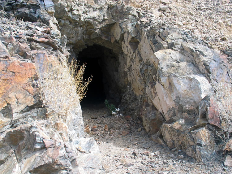 The tall, wide tunnel ran straight into solid rock for a long way, longer than we were willing to go.