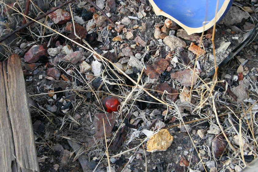 One of several marbles that turn up in the debris around the ruin.