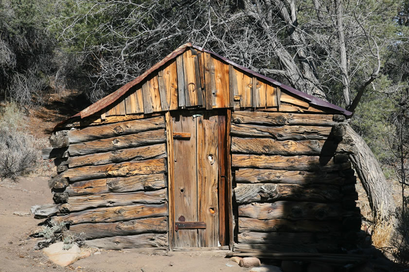 The cabin dates back to at least 1875.  It was in that year that it was mentioned in a military scouting report filed by the First Cavalry of Co. D, 12th U.S. Infantry.