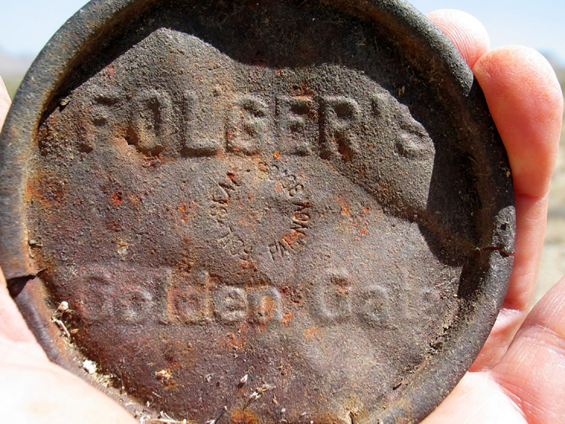 This lid once graced the top of a Folger's 