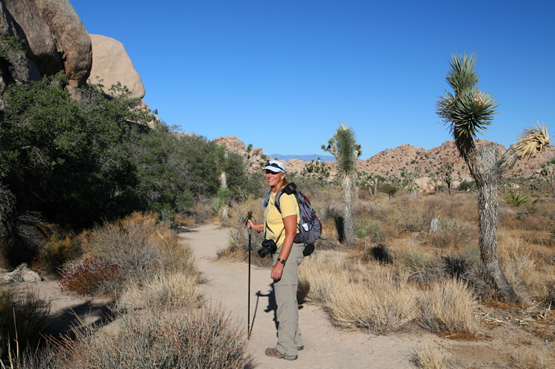 It's a beautiful day with clear blue skies and mild temperatures as we set off into the Wonderland of Rocks.  We know that finding those elusive pictographs is going to mean lots of rock scrambling and moving through heavy brush so we've each brought a hiking stick to poke around ahead of us so we don't startle any snakes.