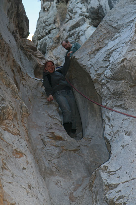 However, that gravity thing works both ways.  Although we were fighting it on the way up, it becomes our friend on the way down and we scamper and slide where before we crept and crawled!