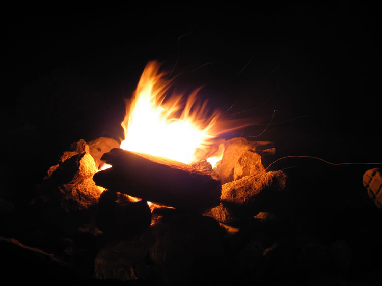 A roaring campfire takes the chill off the evening as good stories are swapped and future adventures discussed.