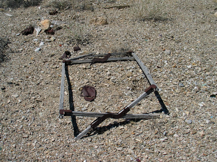 This is one of the best preserved cot frames that we've found.