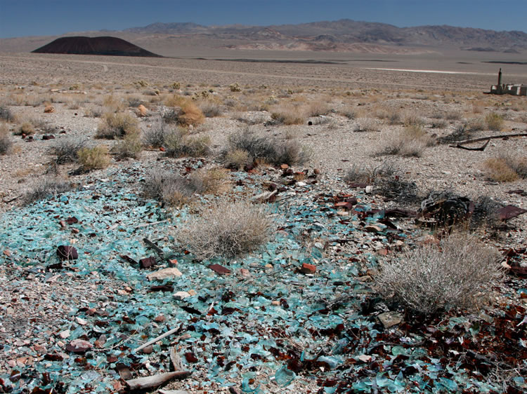 The large amount of broken glass would indicate that this might have been a saloon.