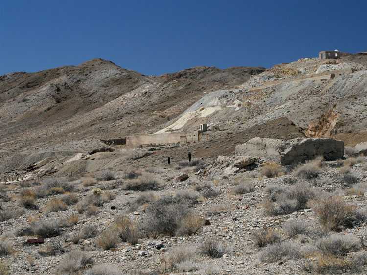 A look back up at the mill from townsite.