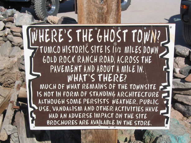 Information on the old Tumco site.