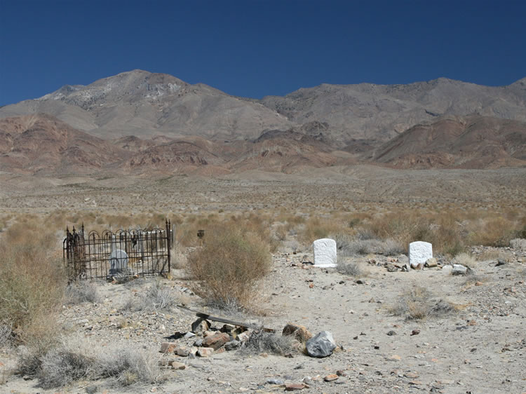 There aren't many marked graves here and they all seem to have suffered from periodic flash flooding and lack of maintenance.