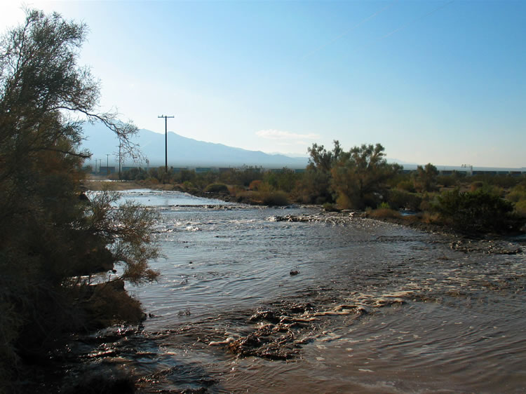 Our expectations get a rude reversal, though, as we find that our access road to the trailhead has been badly eroded by swift moving water in Schulyer Wash.